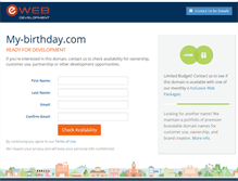 Tablet Screenshot of my-birthday.com
